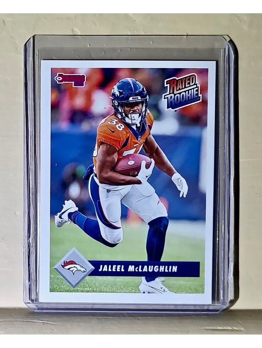 Jaleel McLaughlin 2023 Panini NFL Rated Rookie Retro #16 Card Broncos 1/629